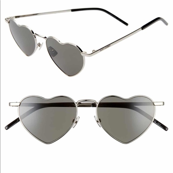 Yves Saint Laurent Accessories - Yves Saint Laurent 52mm Heart Shaped Sunglasses